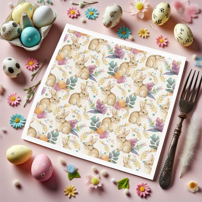 Serviette En Papier Garden Party Bunnies Galore (Créateur téléchargé)