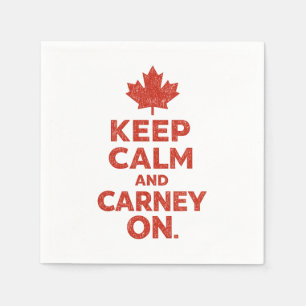 Serviette En Papier Gardez votre calme et continuez Carney Canailles d