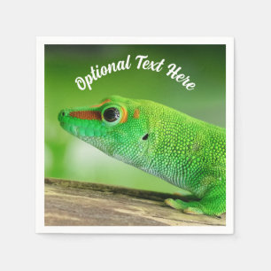 Serviette En Papier Gecko Géant de la Journée Verte - Phelsuma grandis