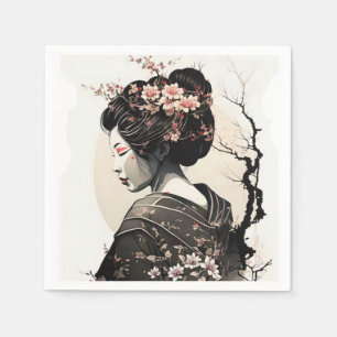 Serviette En Papier Geisha