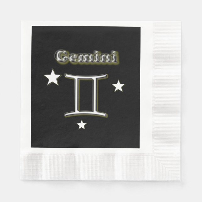 Serviette En Papier Gemini (Devant)