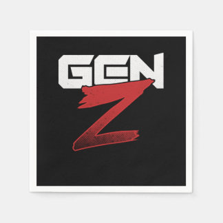 Serviette En Papier Gen Z Millenials Génération Z Boomers Cadeau