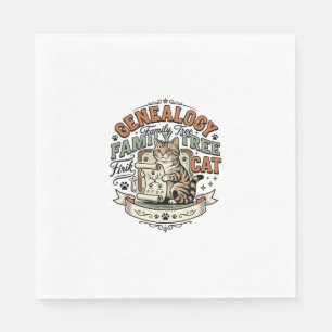 Serviette En Papier Généalogie Arbre Généalogique Chat Généalogie Arbr