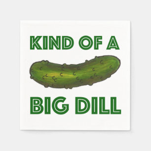 Serviette En Papier Genre d'une grande dill (Deal Green Pickle Napkin)
