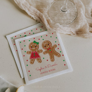 Serviette En Papier Genre Reveal Gingerbread Cocktail Napkin