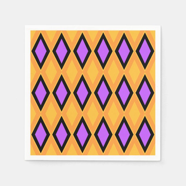 Serviette En Papier Geometric Pattern (Devant)