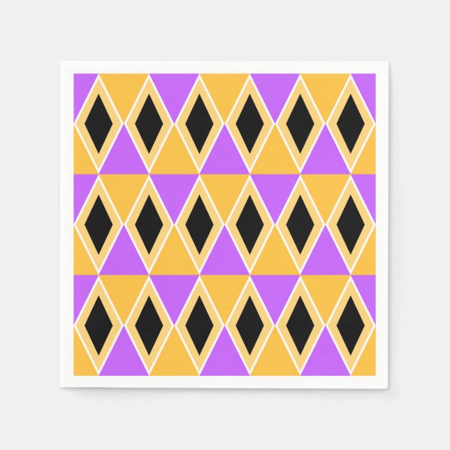 Serviette En Papier Geometric Pattern (Devant)