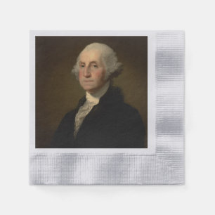 Serviette En Papier George Washington 1er président américain par Stua