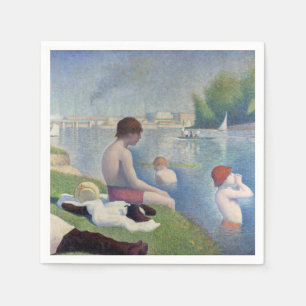 Serviette En Papier Georges Seurat - Les Baigneurs à Asnières