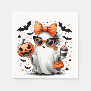 Serviette En Papier Ghost d'Halloween drôle