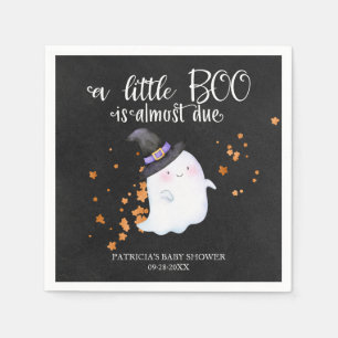 Serviette En Papier Ghost Halloween Little Boo Girl Baby shower