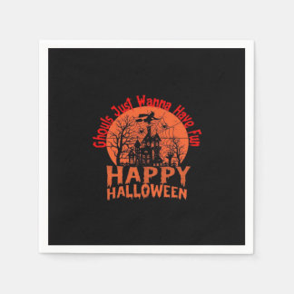 Serviette En Papier Ghouls veut juste s'amuser - Ghoul-Tastic Hallowee