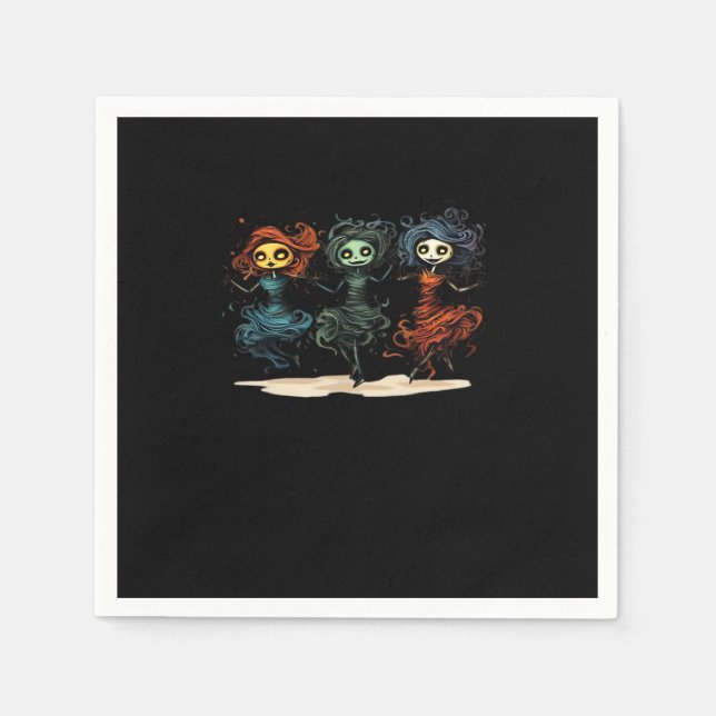 Serviette En Papier Ghouls veut juste s'amuser style Halloween (Devant)