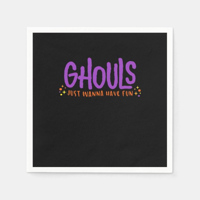 Serviette En Papier GHOULS Veux Juste S'Amuser Aménagé (Devant)