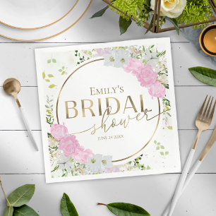 Serviette En Papier Gilded Wildflower Printemps Enterrement de Vie de 
