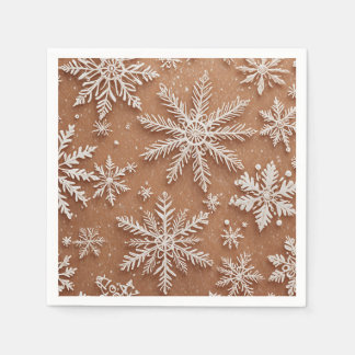 Serviette En Papier Gilded Winter Crystals