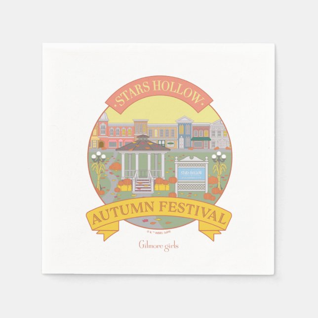 Serviette En Papier Gilmore Girls | Stars Hollow Festival d'automne (Devant)