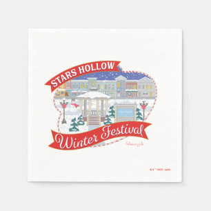 Serviette En Papier Gilmore Girls   Stars Hollow Winter Festival