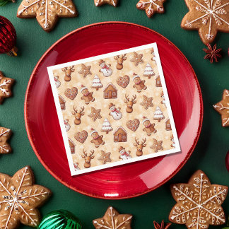 Serviette En Papier Gingerbread Cookies Noël