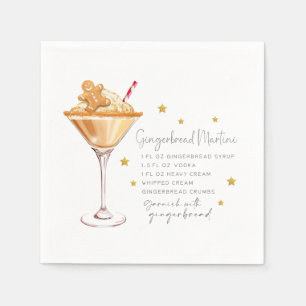 Serviette En Papier Gingerbread Martini Recette Cocktail