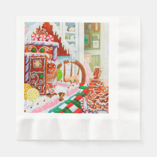 Serviette En Papier GINGERBREAD SURPRISE CINÉ Papier de déjeuner servi