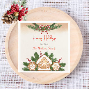 Serviette En Papier Gingpain House Fête