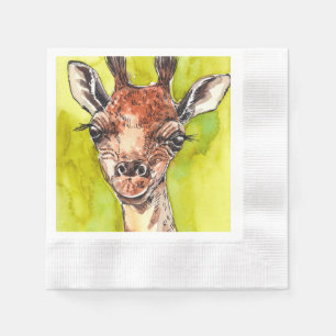 Serviette En Papier Girafe