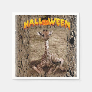 Serviette En Papier Girafe de serviettes de papier de Halloween