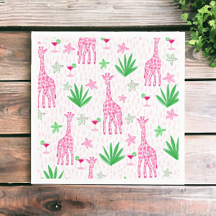 Serviette En Papier Girafes Prépa Classiques et Jungle Cosmo 