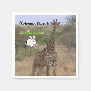 Serviette En Papier Giraffe Papier de Pâques