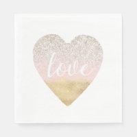 Girl Gold Blush Pink Love Heart
