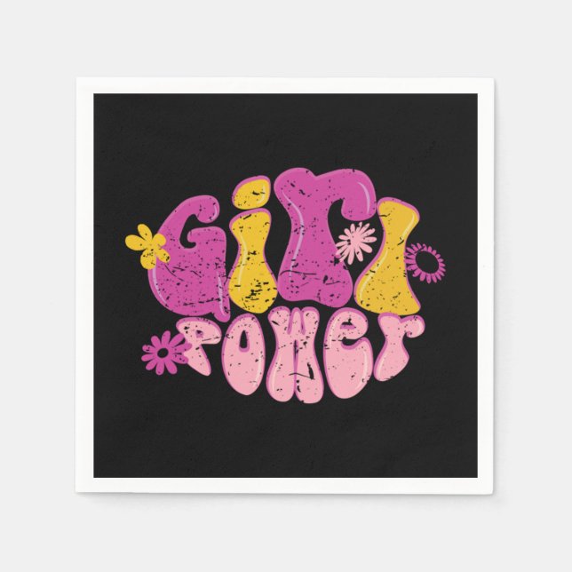 Serviette En Papier Girl Power 2 87 (Devant)