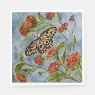 Serviette En Papier Girls Sweet Butterfly Birthday Napkins