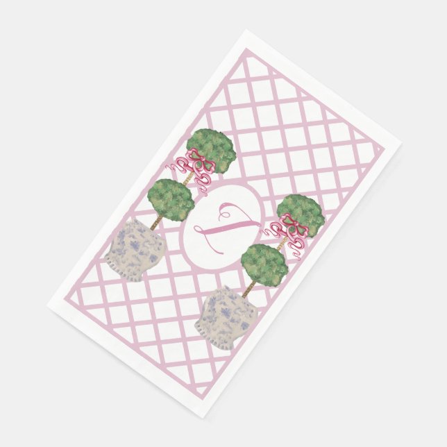 Serviette En Papier Girly Chinoiserie Ginger Jar Jars Topiary (Coin)