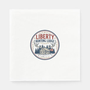 Serviette En Papier Gîte de chasse à la liberté Patriotique Patriotiqu