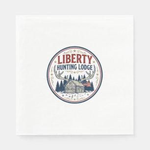 Serviette En Papier Gîte de chasse de la liberté Patriotique Patriotiq