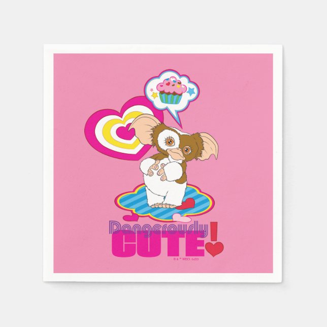 Serviette En Papier Gizmo | Dangereusement mignon (Devant)