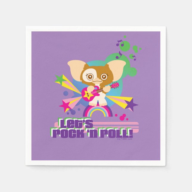 Serviette En Papier Gizmo | Rock'n Roll (Devant)