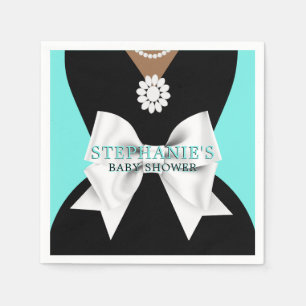 Serviette En Papier Glam Aqua Ethnic Fancy Tiffany Baby shower à thème
