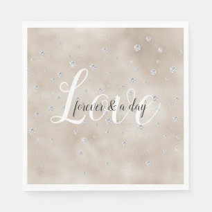 Serviette En Papier Glam étincelle de champagne de diamants