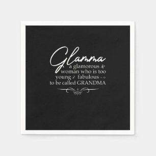 Serviette En Papier Glamma glamorous woman