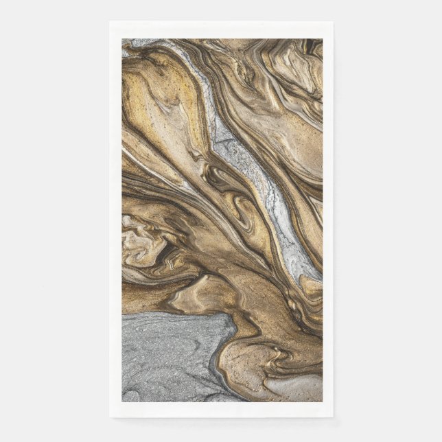 Serviette En Papier glamor 002 couleur brun liquide (Devant)