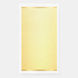 Serviette En Papier Glamor Faux Gold Modern Blank Modèle