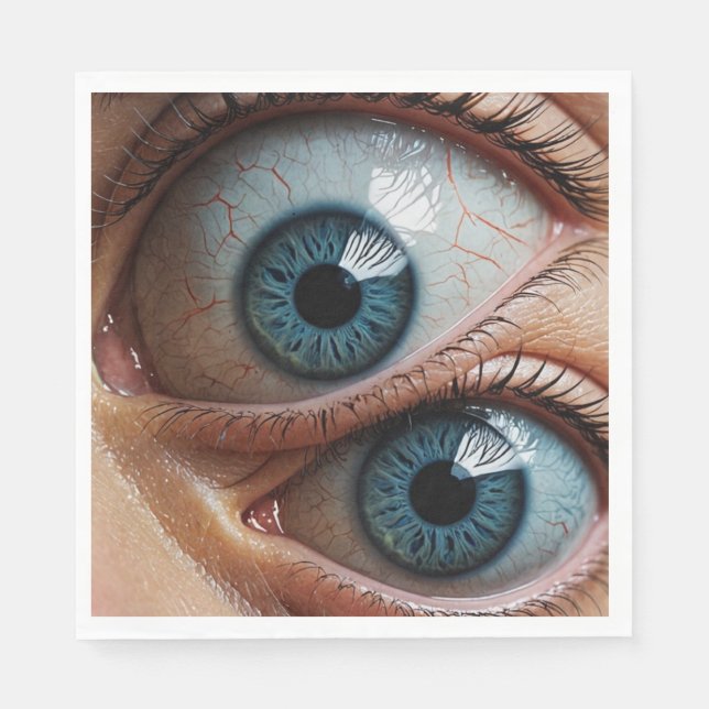 Serviette En Papier globes oculaires déplaisants (Devant)