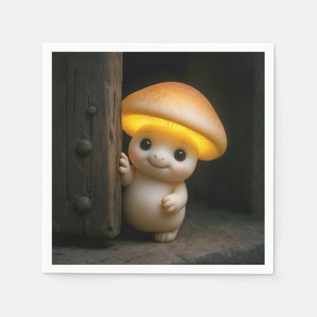Serviette En Papier Glowing Mushroom Munchkin (Devant)