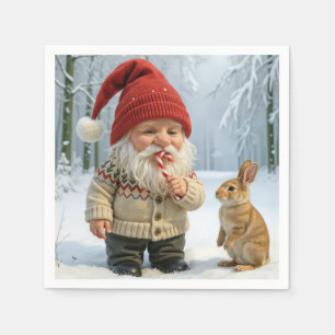 Serviette En Papier Gnome avec profiter d'un Sucre de canne dans la fo