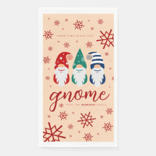 Serviette En Papier Gnome de Noël Hygge pour les fêtes de neige