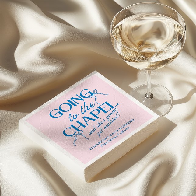 Serviette En Papier Going to the Chapel Bachelorette Weekend (Créateur téléchargé)