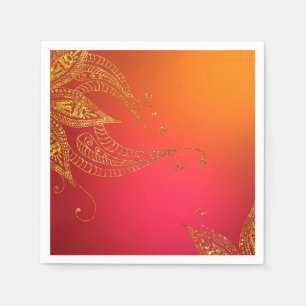 Serviette En Papier Gold Foil Arabian