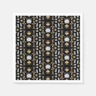 Serviette En Papier Gold Retro Art Nouveau